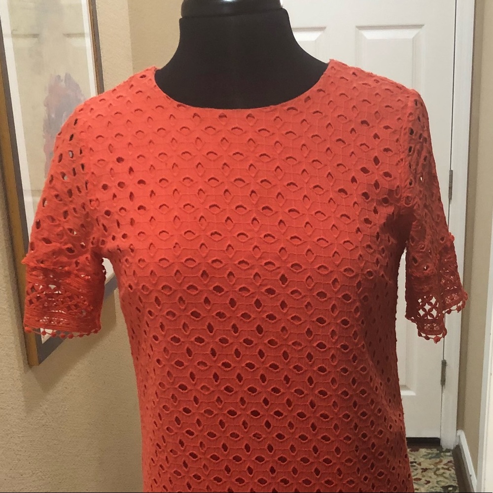 NSR orange eyelet dress size M